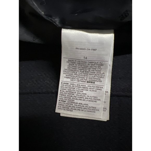 Banana Republic 14 Navy Peacoat - Picture 8 of 8